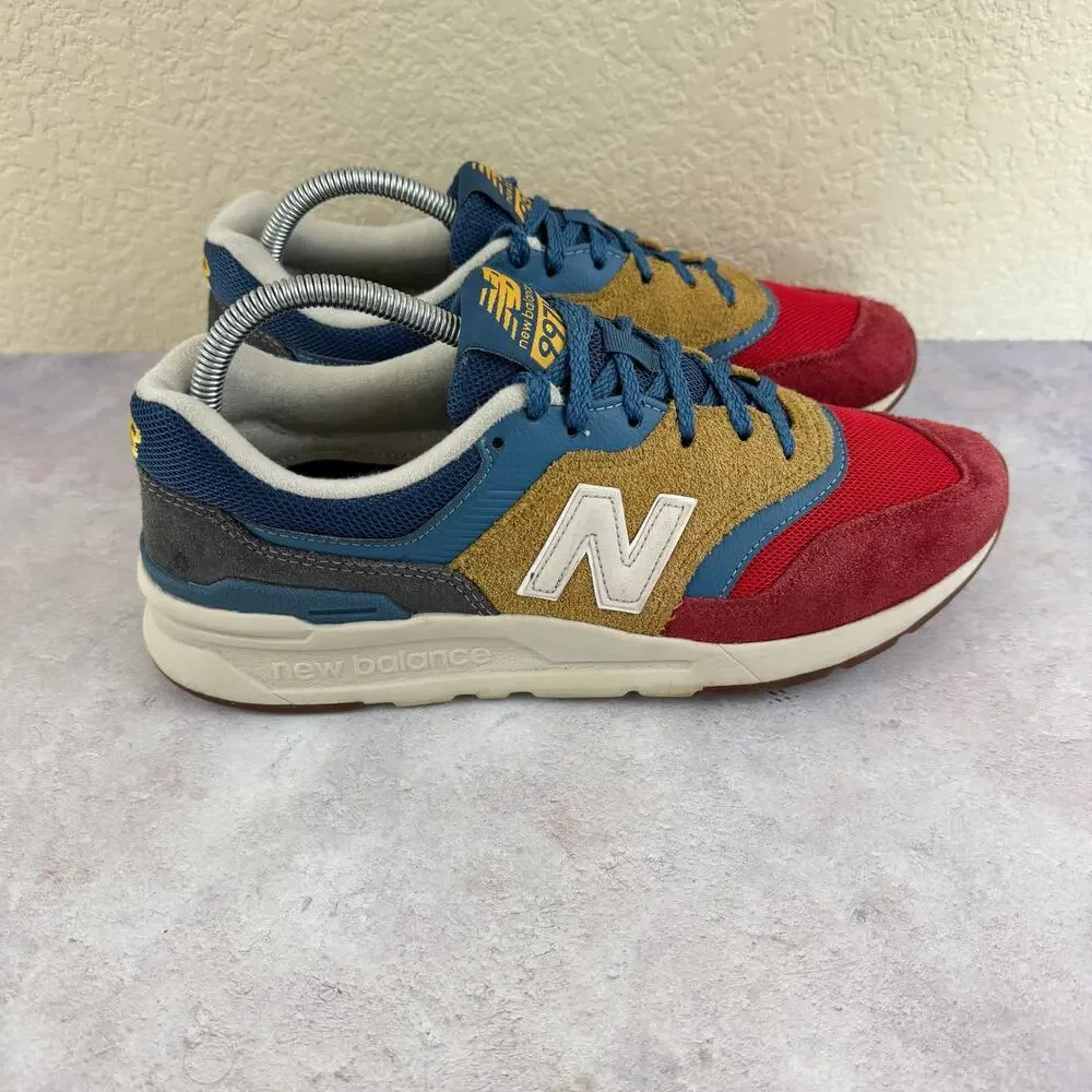 New Balance 997H CM997HVT Men's Size 9 Workwear Blue Tan Red Athletic Shoes